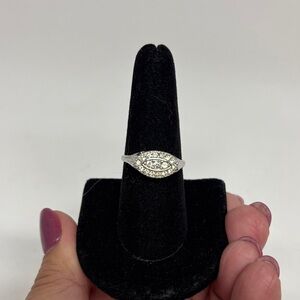 😀 2/$15. Elegant 18 Kt White Gold  Plated Women's Ring